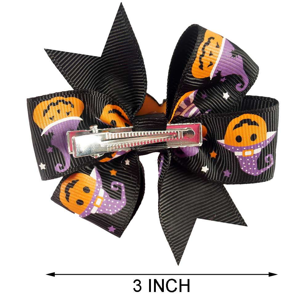 Print Halloween Hair Clips For Girls