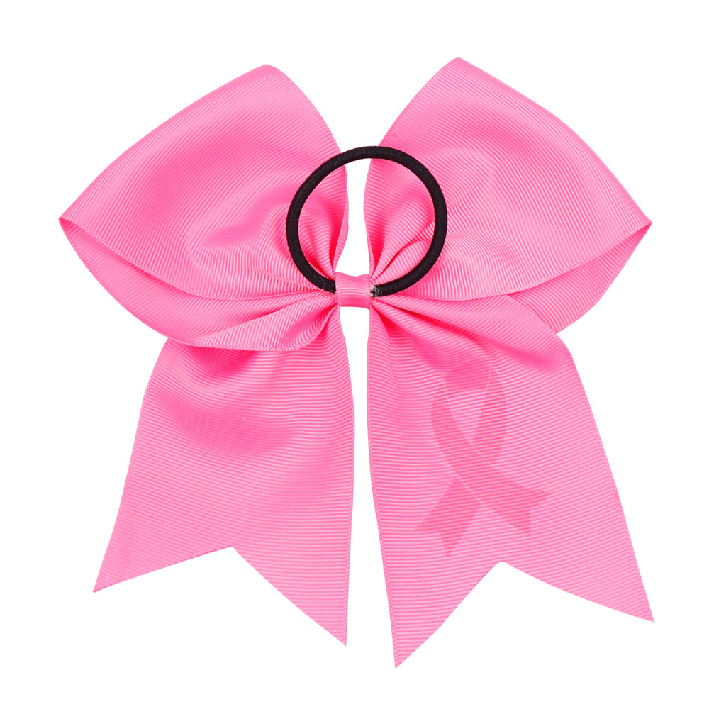 Pink ribbon bow with a yellow glint on Craiyon
