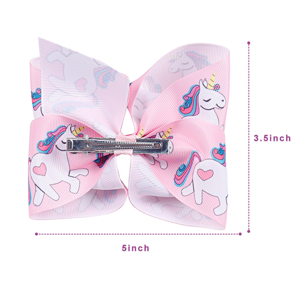 5'' Unicorn Hair Bows