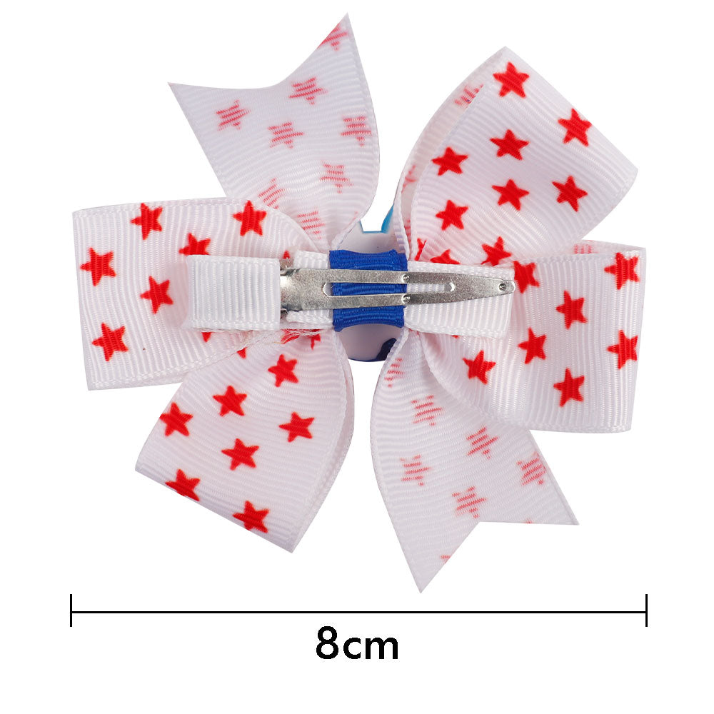 3Pcs/set  4th of July Hair Bows for Girls