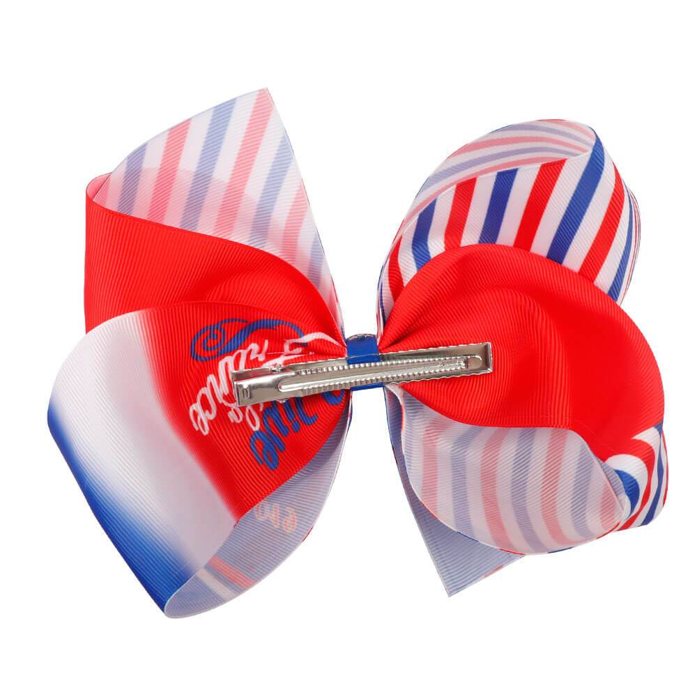 American Flag Hair Bows