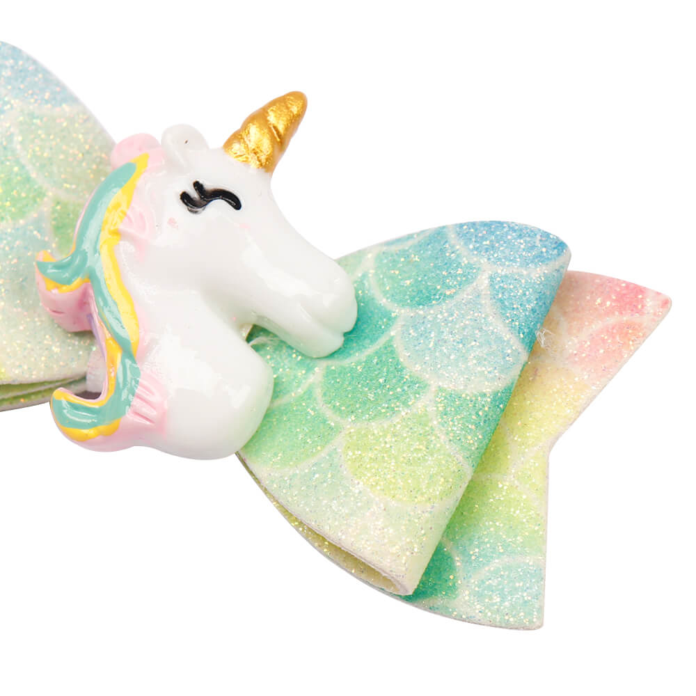 2Pcs/Set Unicorn Rainbow Clip