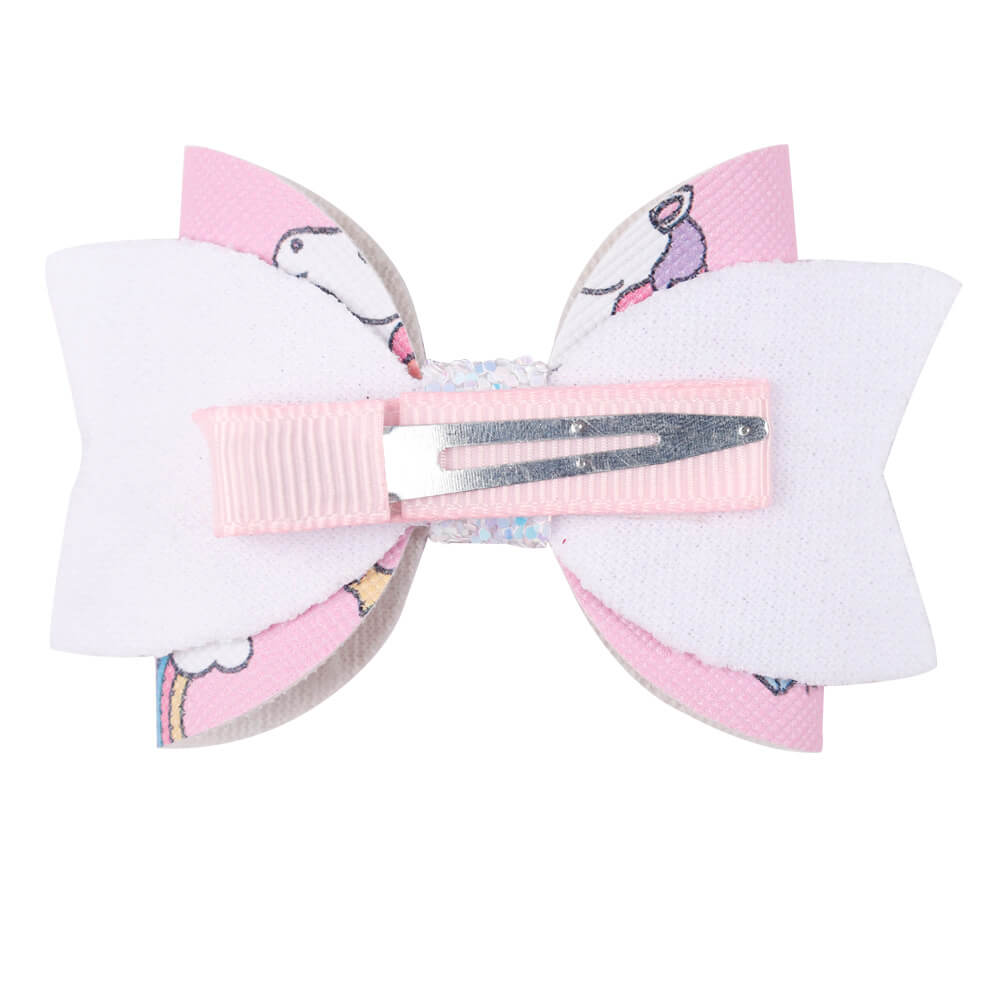 2Pc/set Leather Mermaid Hair Bow