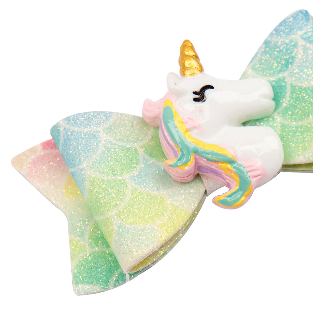 2Pcs/Set Unicorn Rainbow Clip