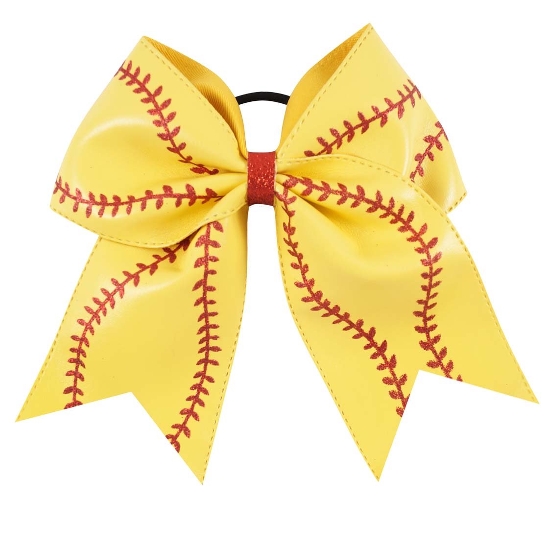 baseball cheer bow