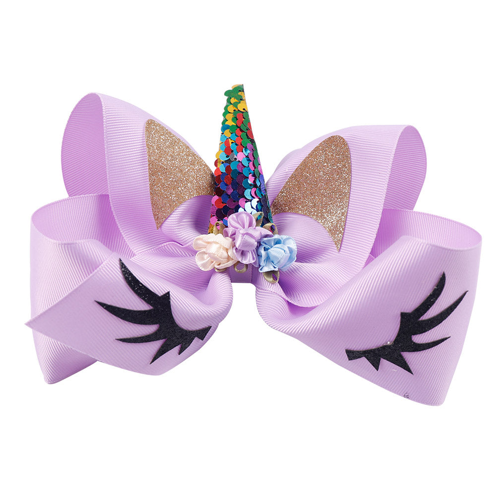 eyelash hair bows for girls