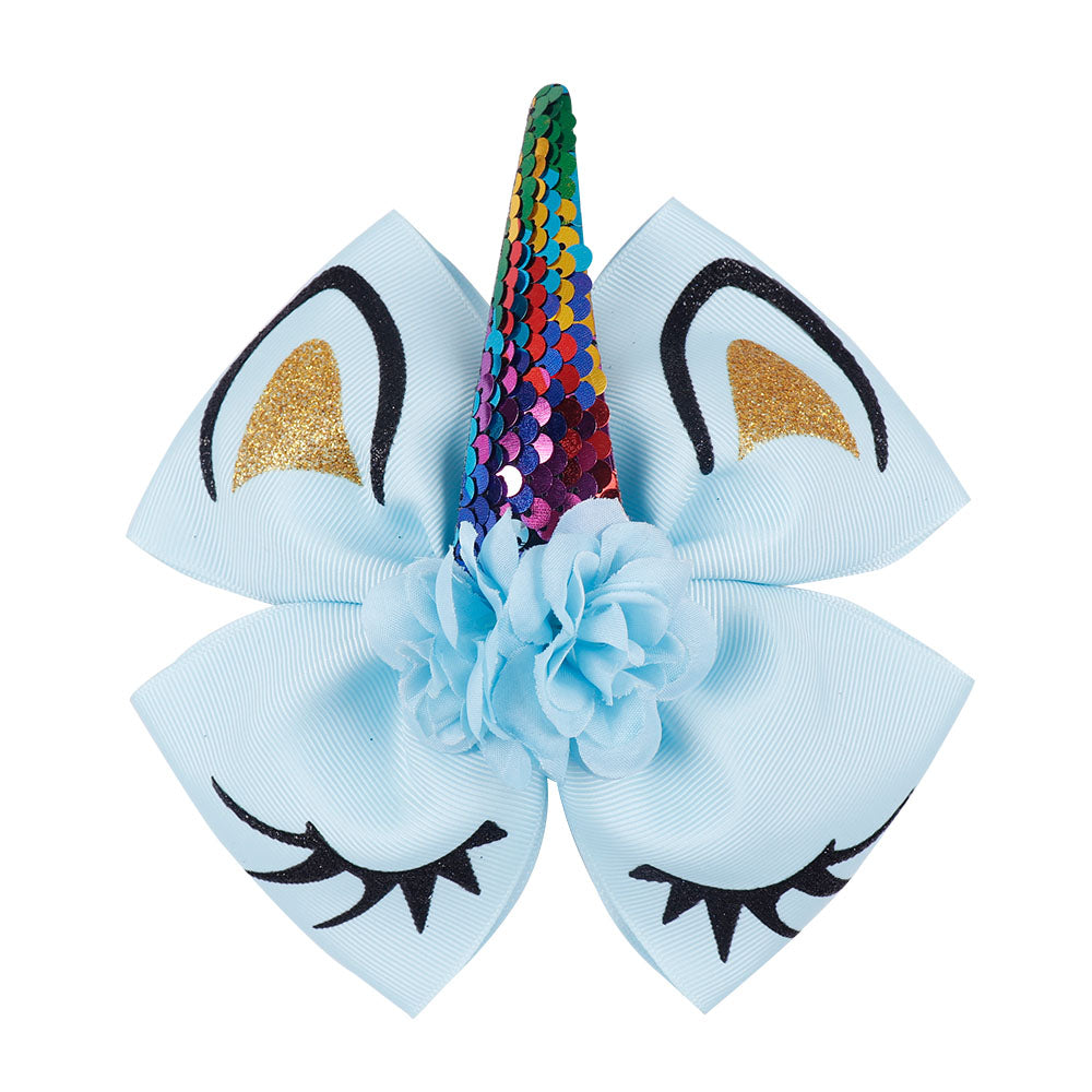 Eyelash Unicorn Hair Bow