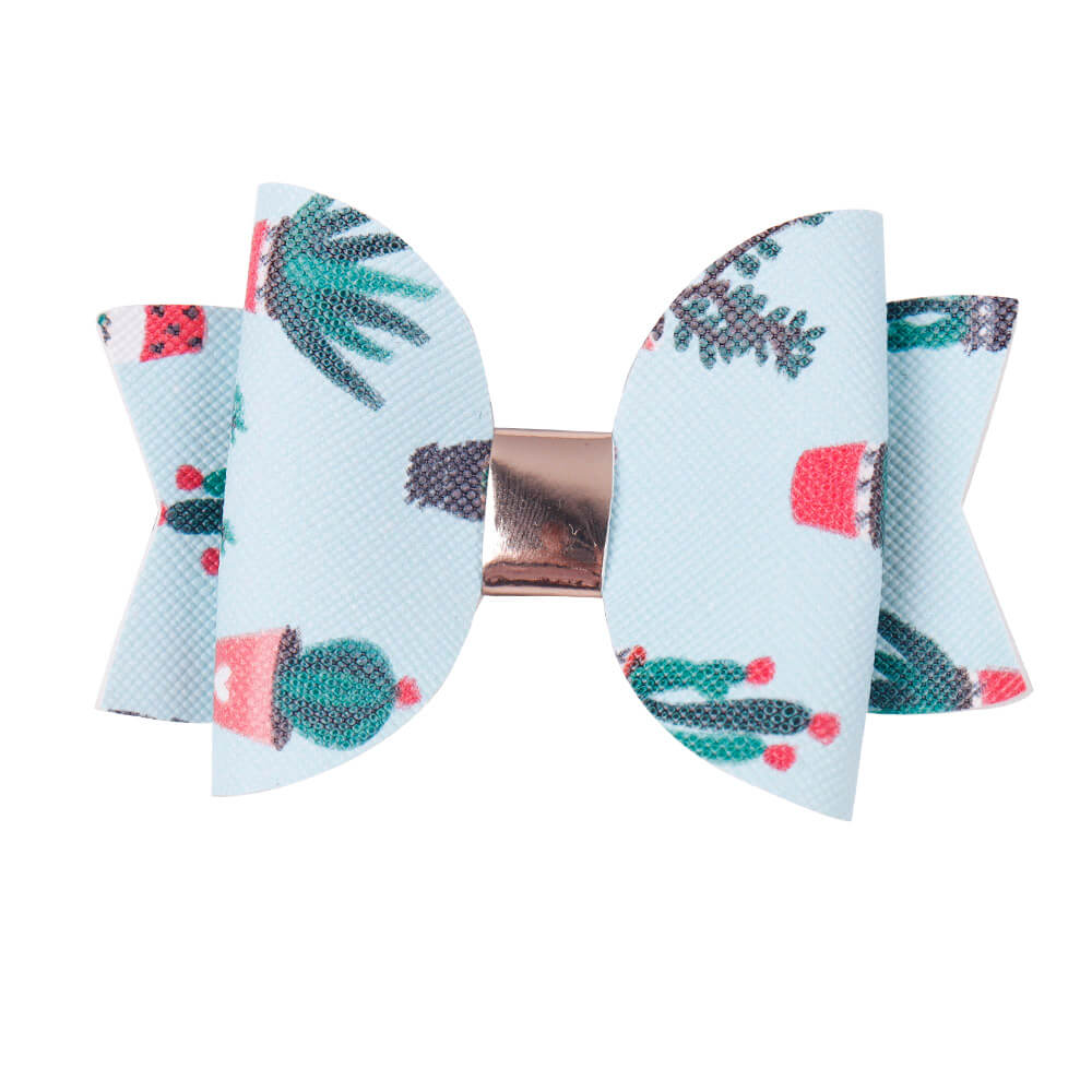 2Pc/set Leather Flamingo Hair Bow