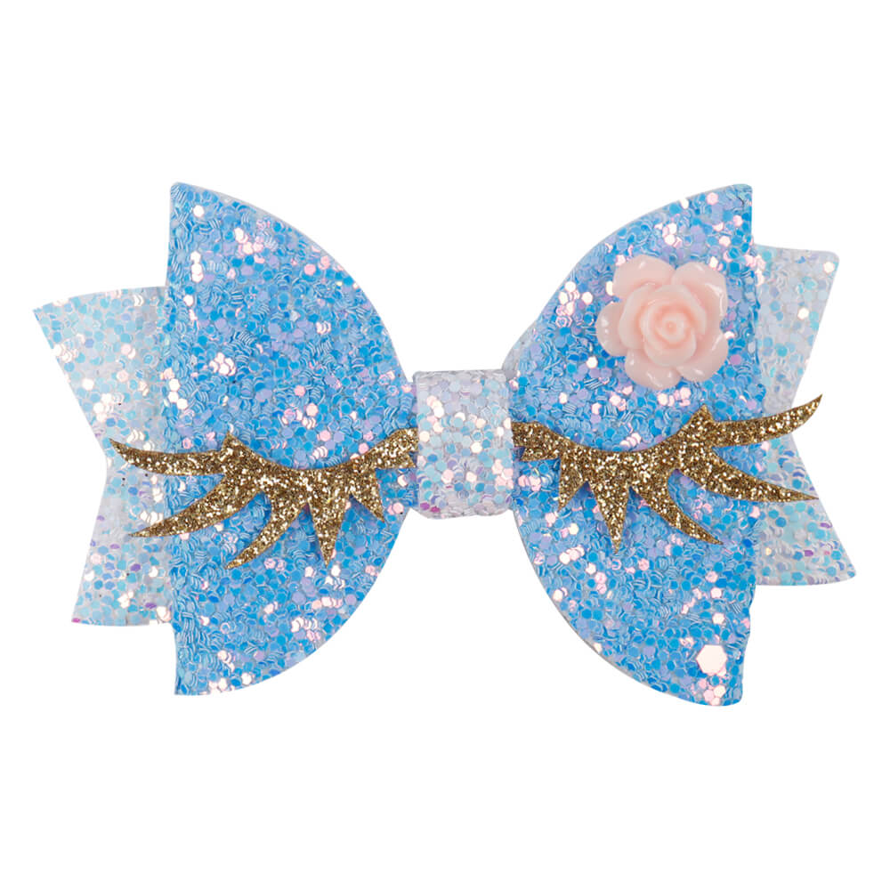 2Pcs/Set Unicorn Eyelash Hair Bow