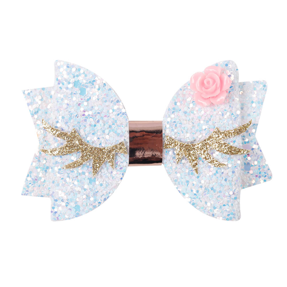 2Pcs/Set Unicorn Eyelash Hair Bow