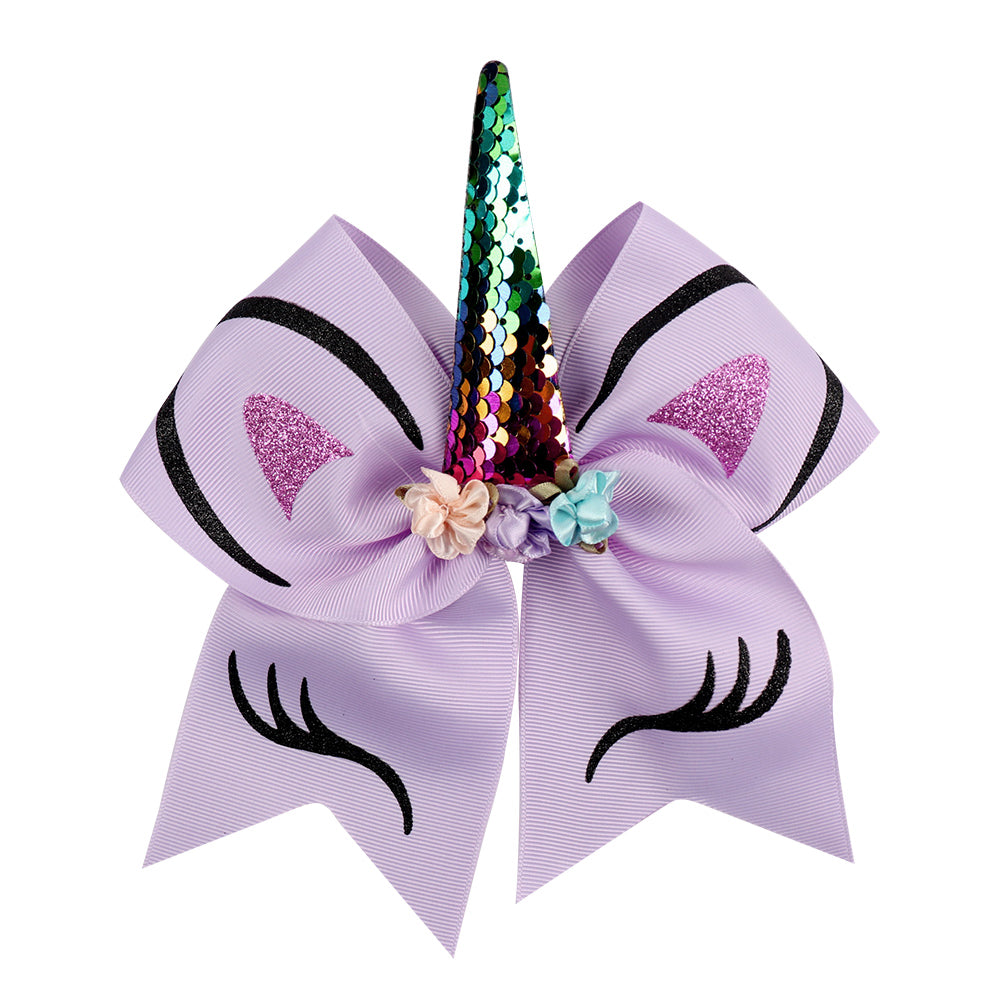 purple cheerleading bows