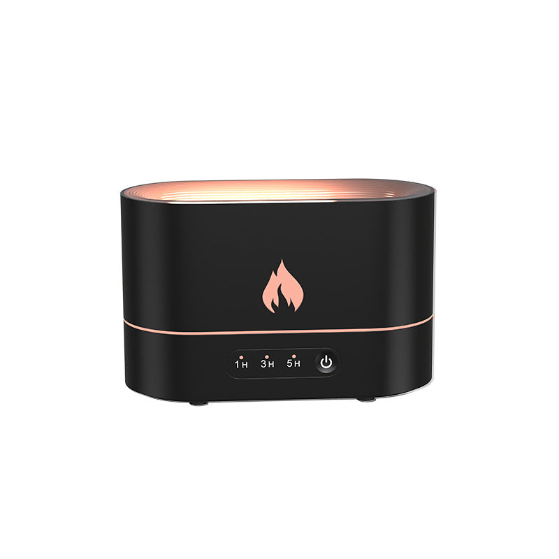Night Light Flame Effect USB Humidifier