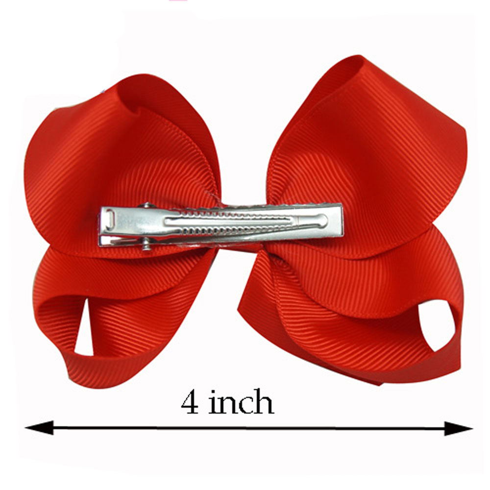 30pcs/lot 4 inch Classic Hair Bows for Girls