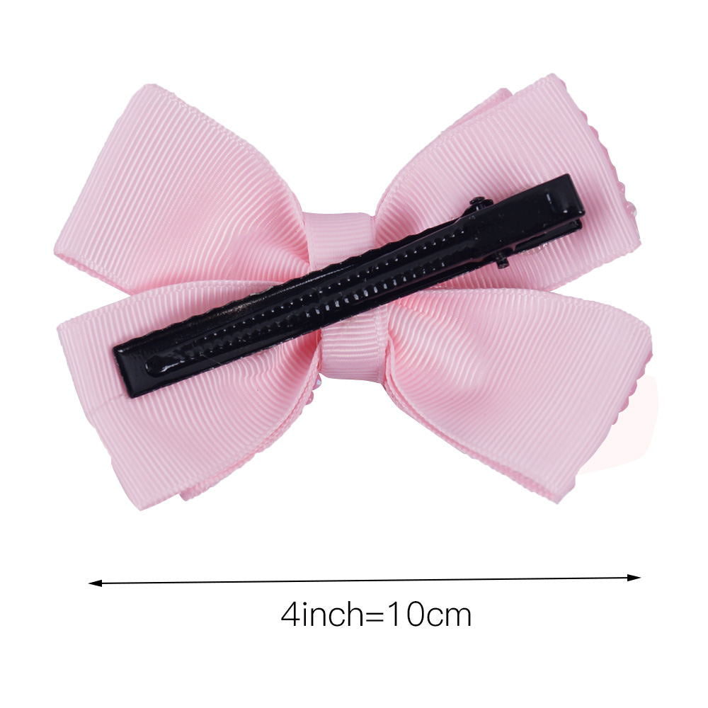 Girls Rhinestone Hair Bows