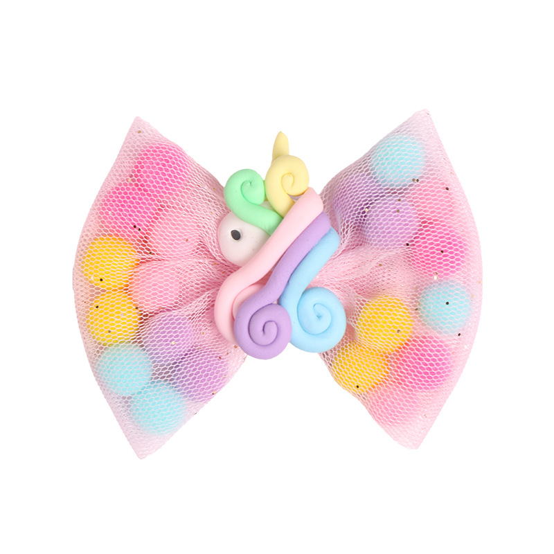 pom pom hair bow