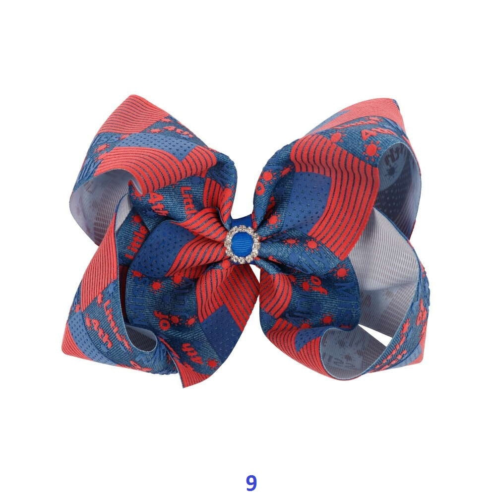 American Flag Hair Bows