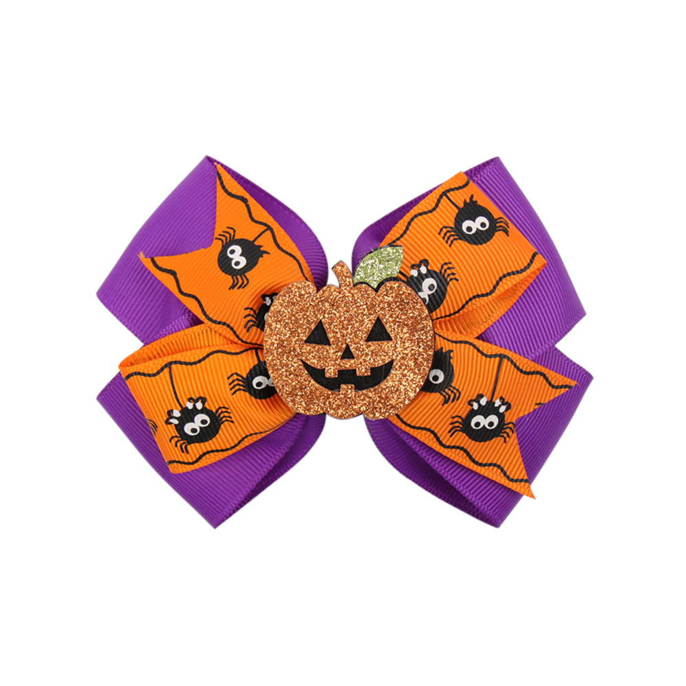 Halloween Pumpkin Hair Bow