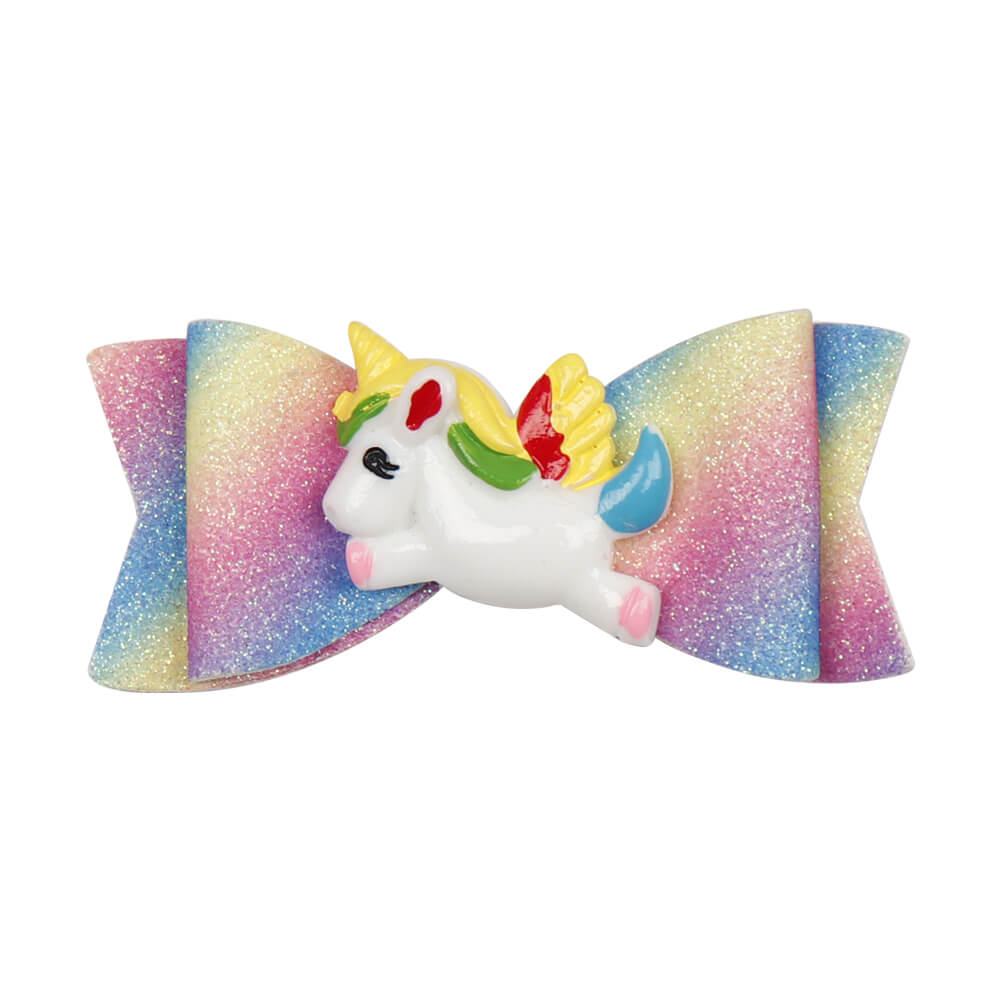 2Pcs/Set Unicorn Rainbow Clip