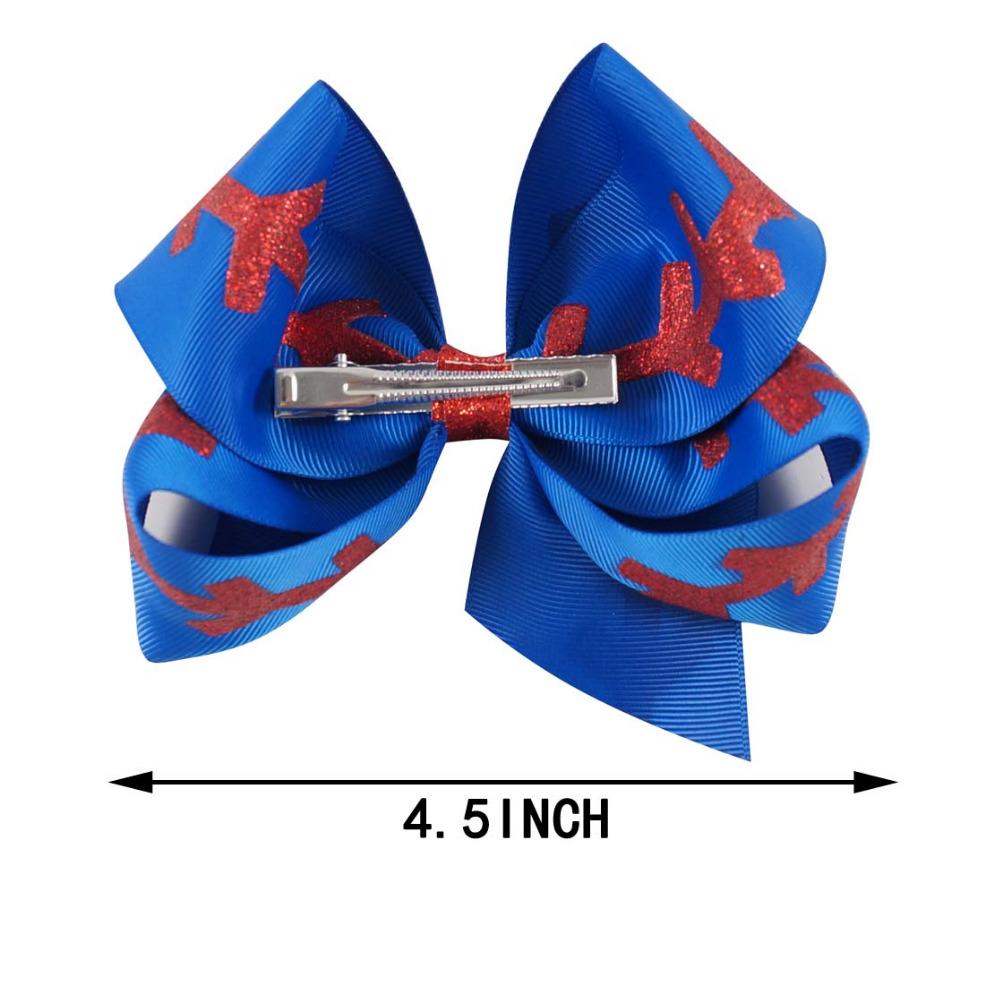 4.5'' Softball Hair Bows