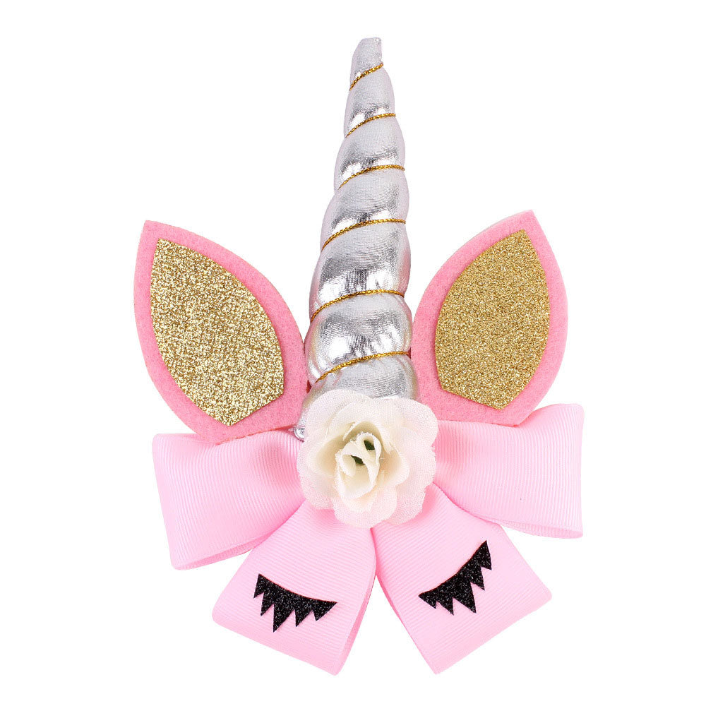 Eyelash Unicorn Hair Bow