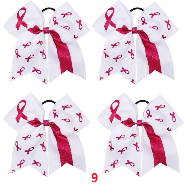 4Pcs/Lot Pink Ribbon Bows