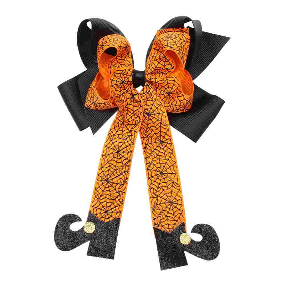 Funny Halloween Boots 4'' Hair Bows for Girls