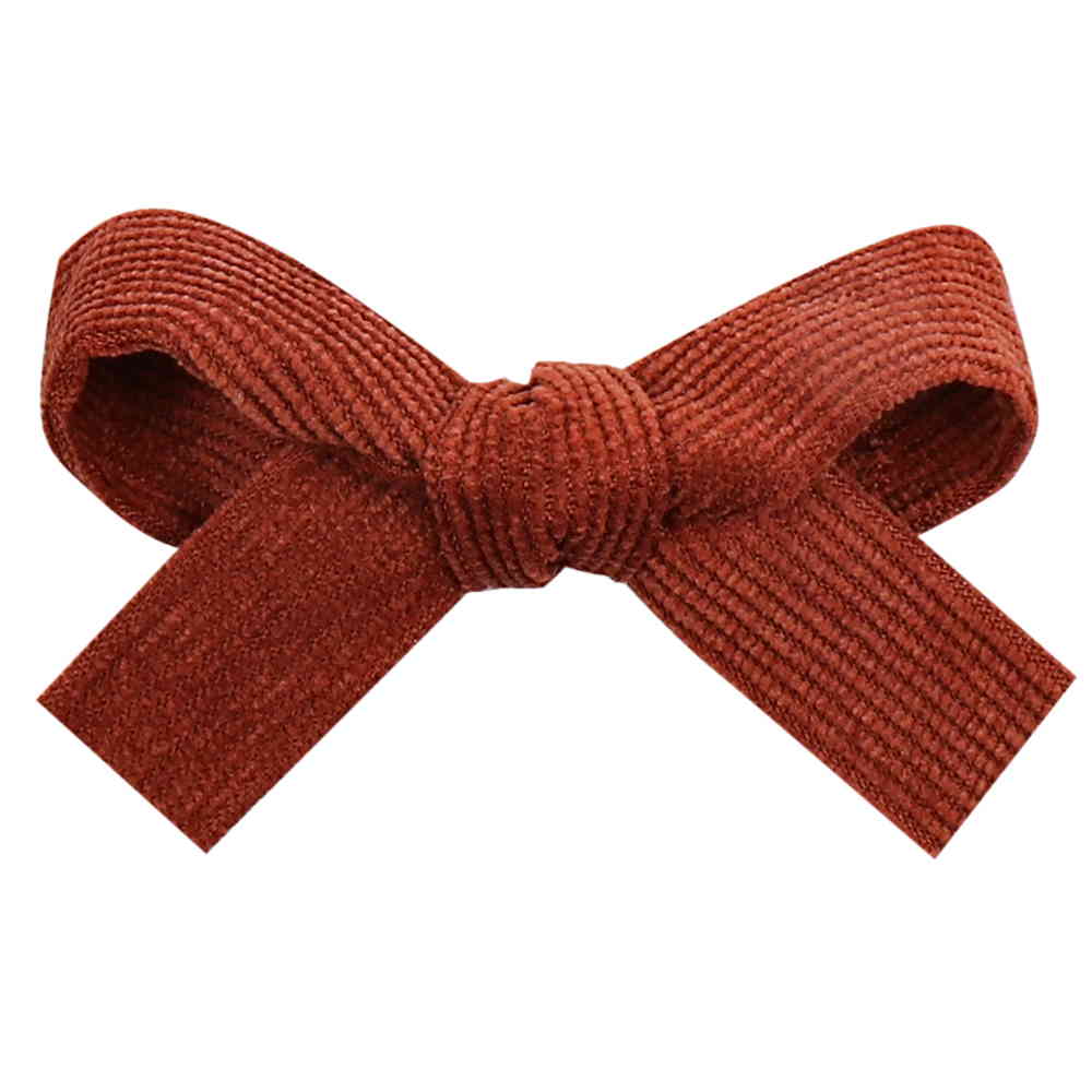 3.5 Inch Solid Velvet Hair Bows Clips for Girls