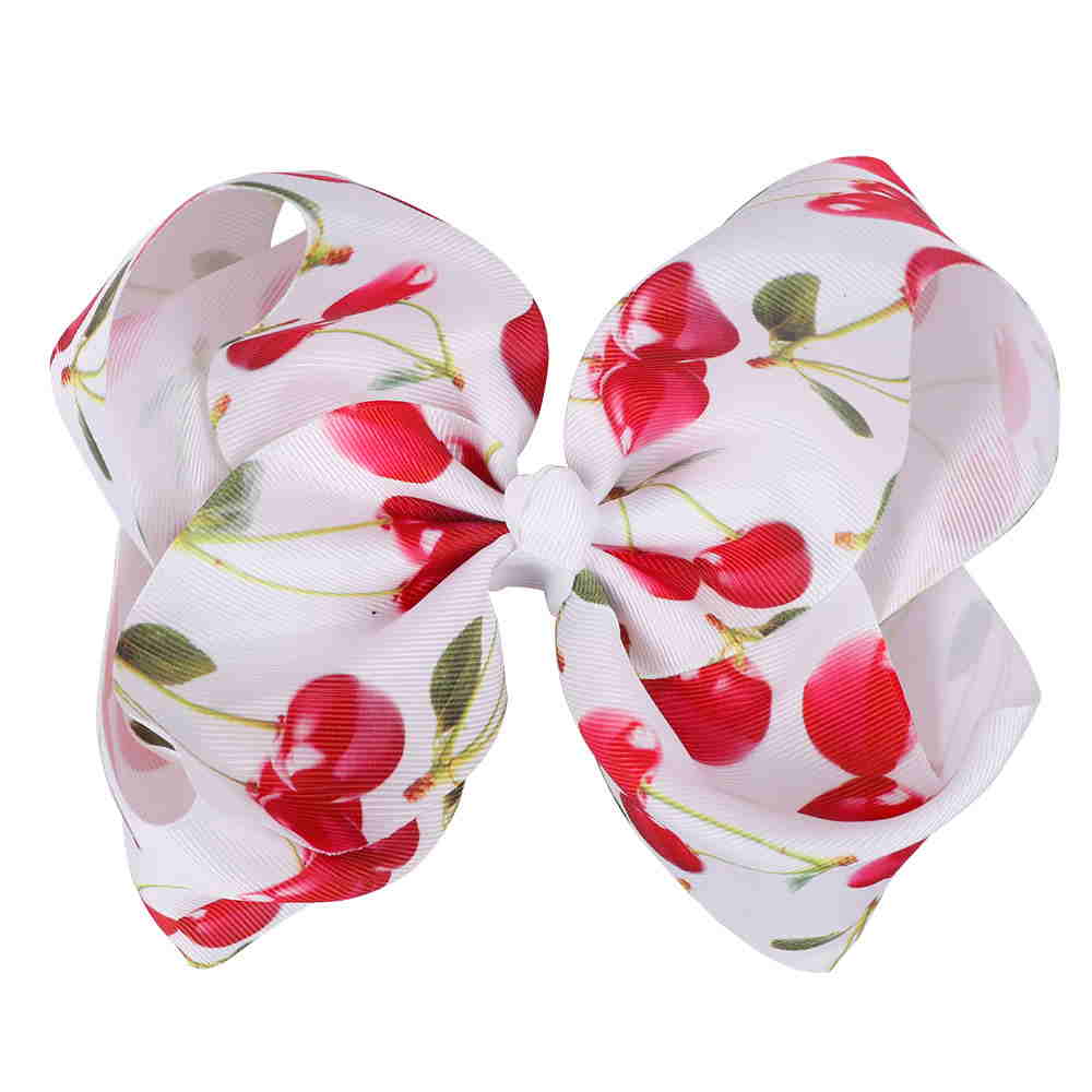 Fruit Printed Hair Bows