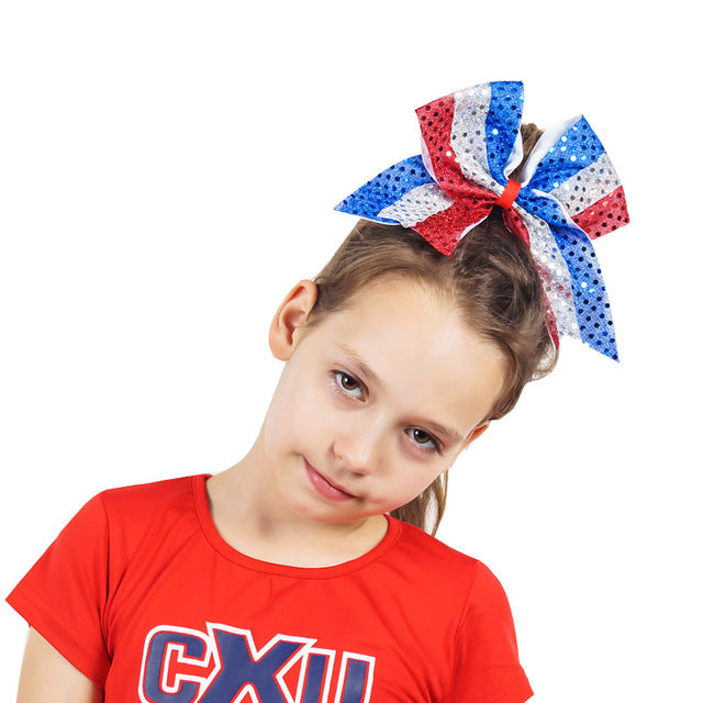 Sublimated Glitter Cheer Bows