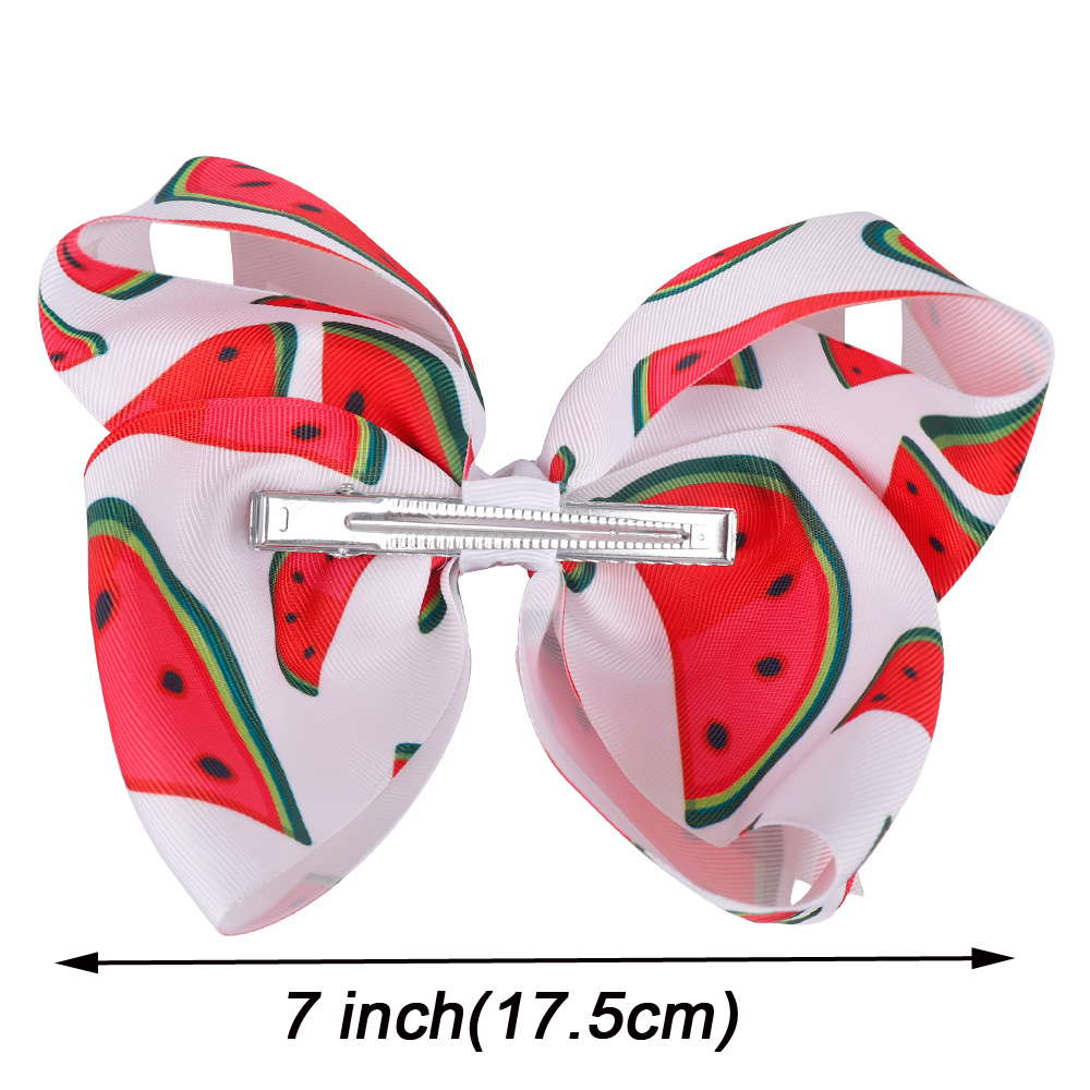 Fruit Printed Hair Bows