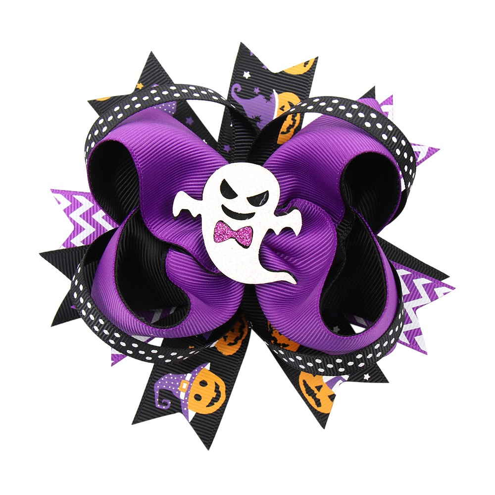 ghost halloween hair bow