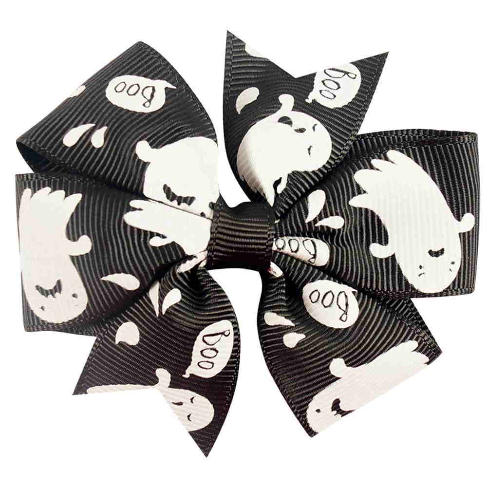 2Pcs/lot Yellow Halloween Hair Bows