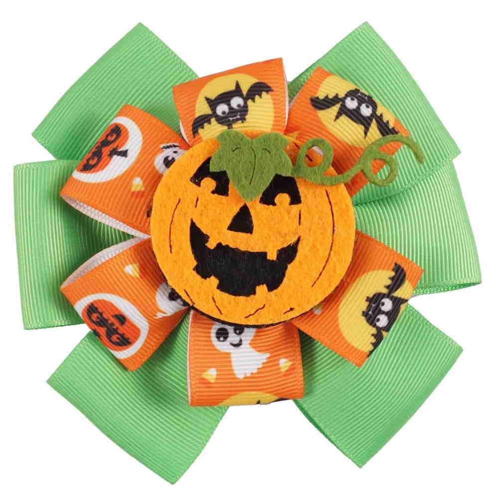 halloween bow hair clip