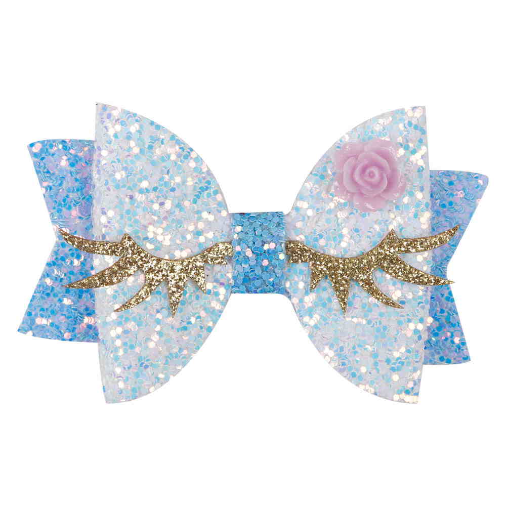 2Pcs/Set Unicorn Eyelash Hair Bow