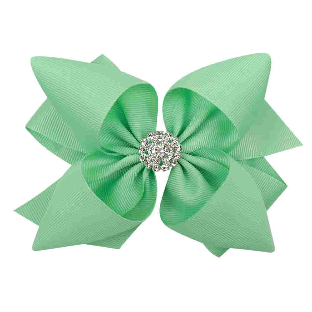 Rhinestone Stacked Hair Bow