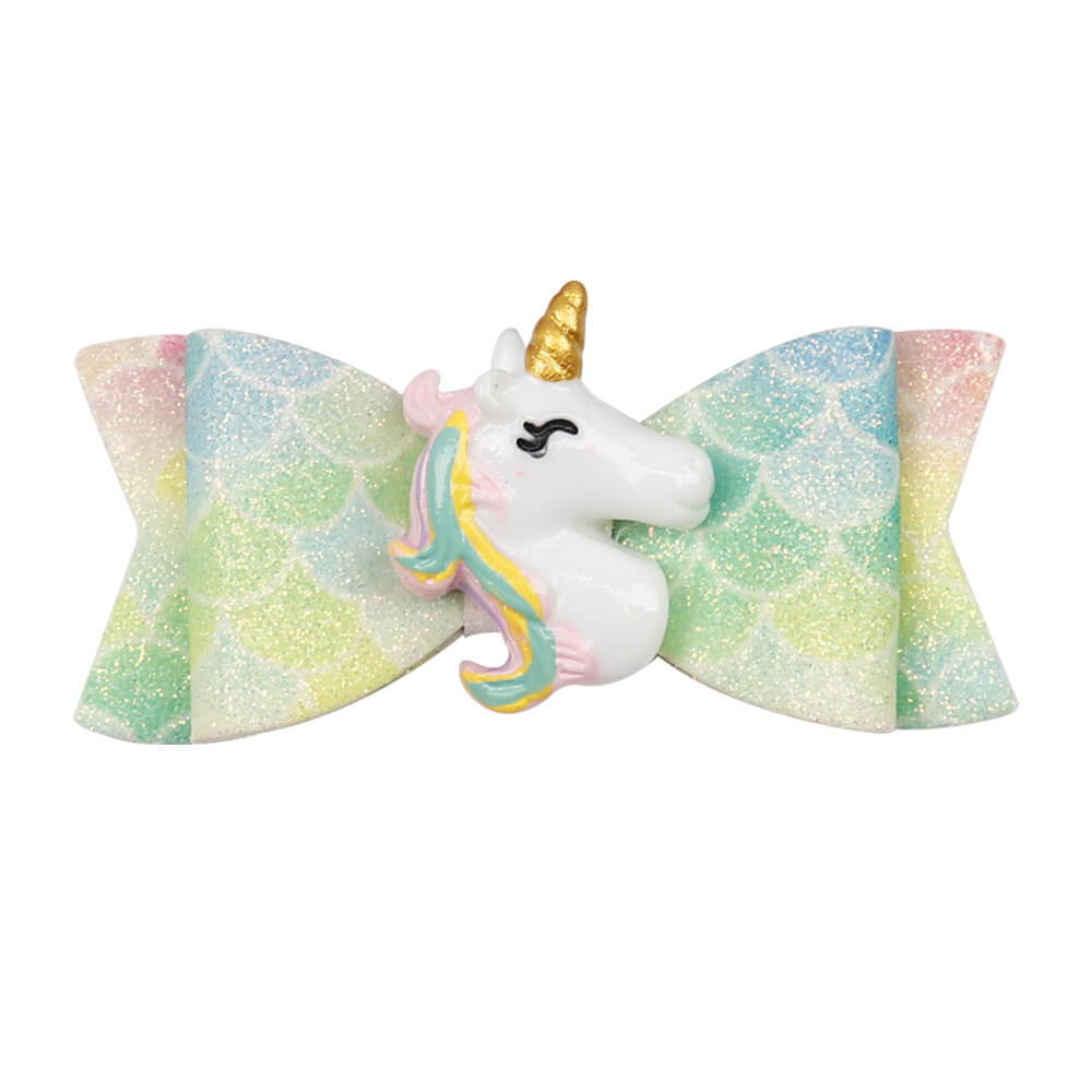 2Pcs/Set Unicorn Rainbow Clip