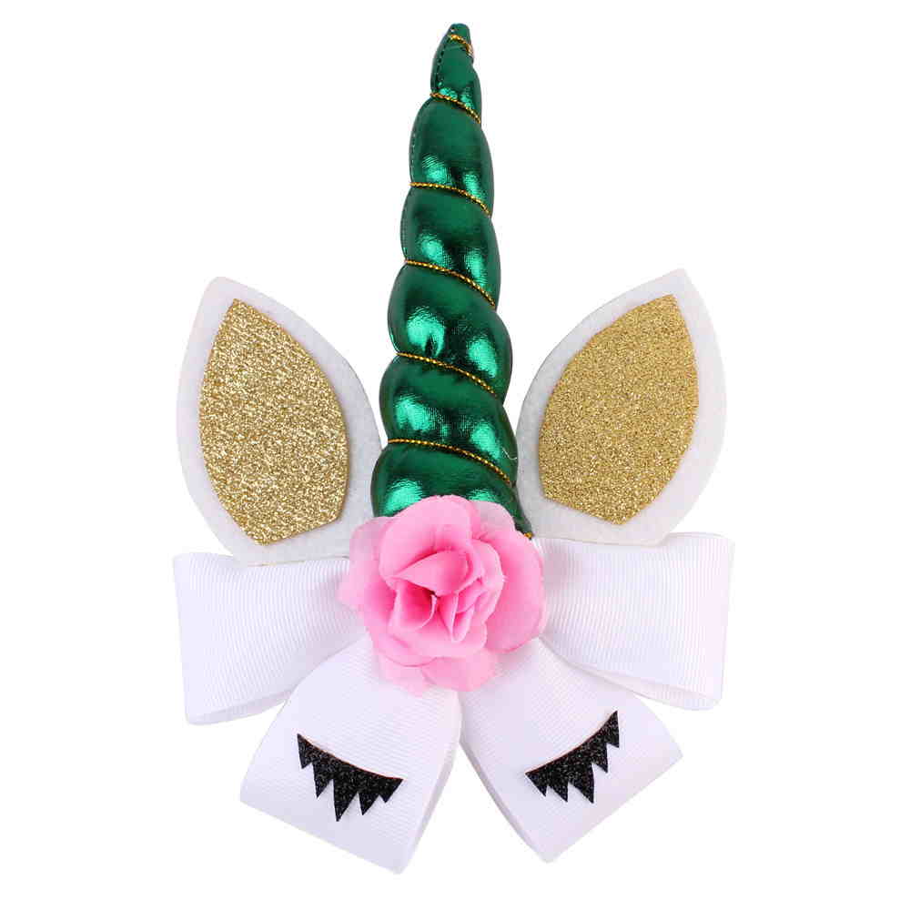 Unicorn Horn Hair Bow