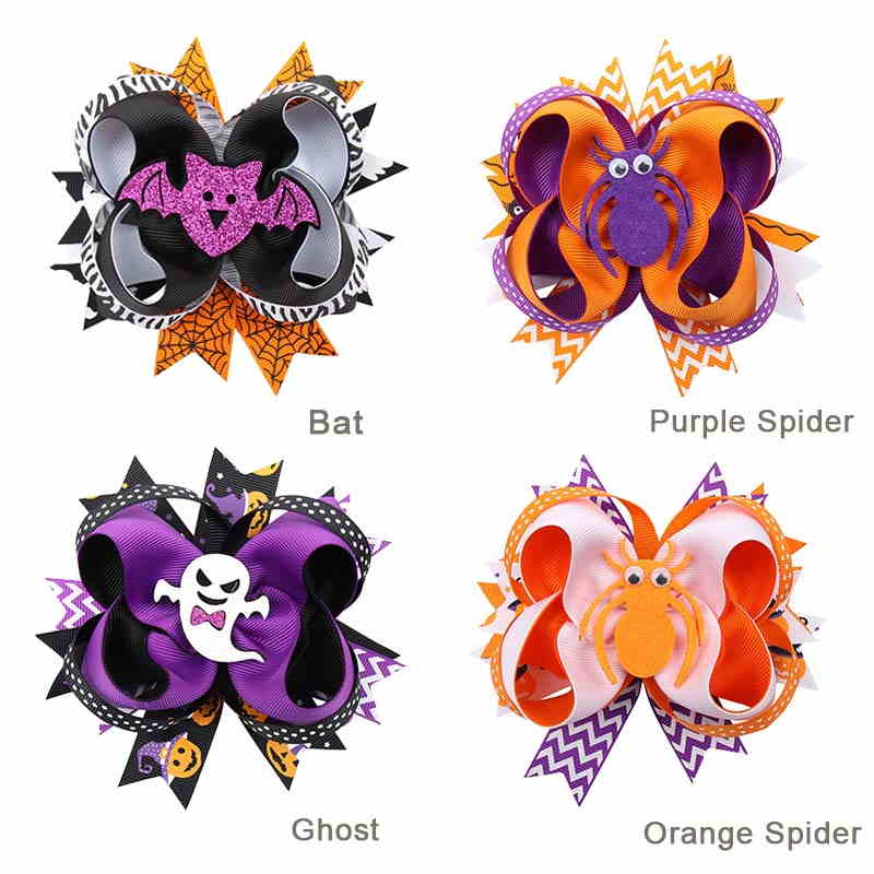 Halloween Ghost Spider Bat Hairpin