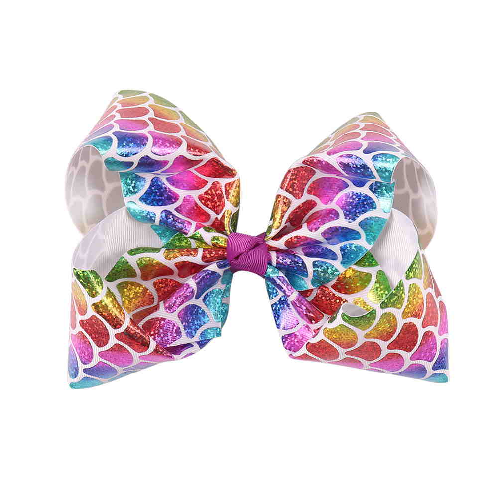 Colorful Mermaid Scale Hair Bows