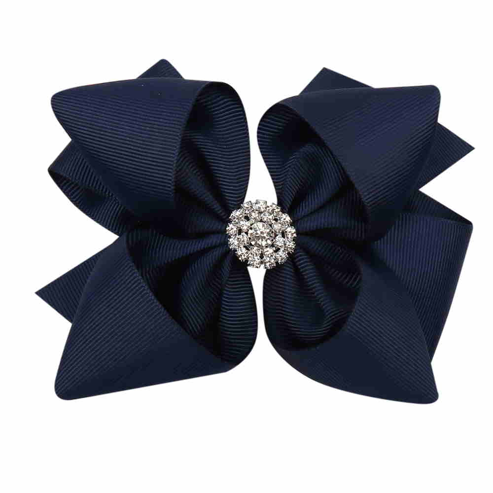 Rhinestone Stacked Hair Bow