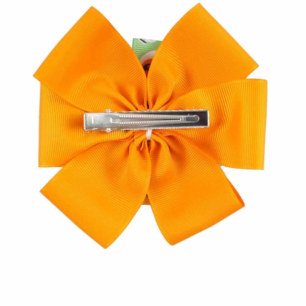 Layered Halloween Pumpkin Hair Bow