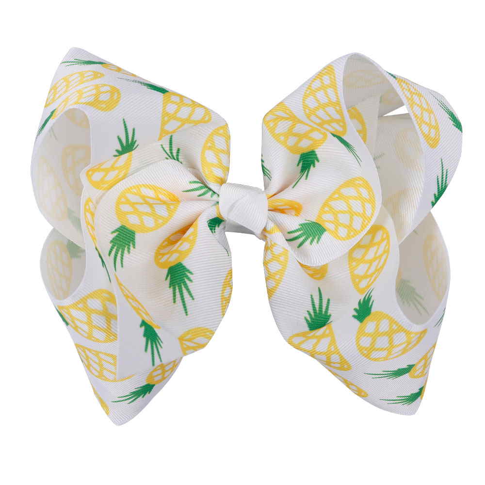 Fruit Printed Hair Bows