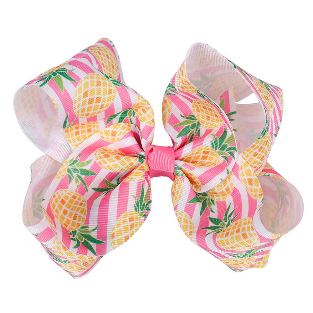 Fruit Printed Hair Bows