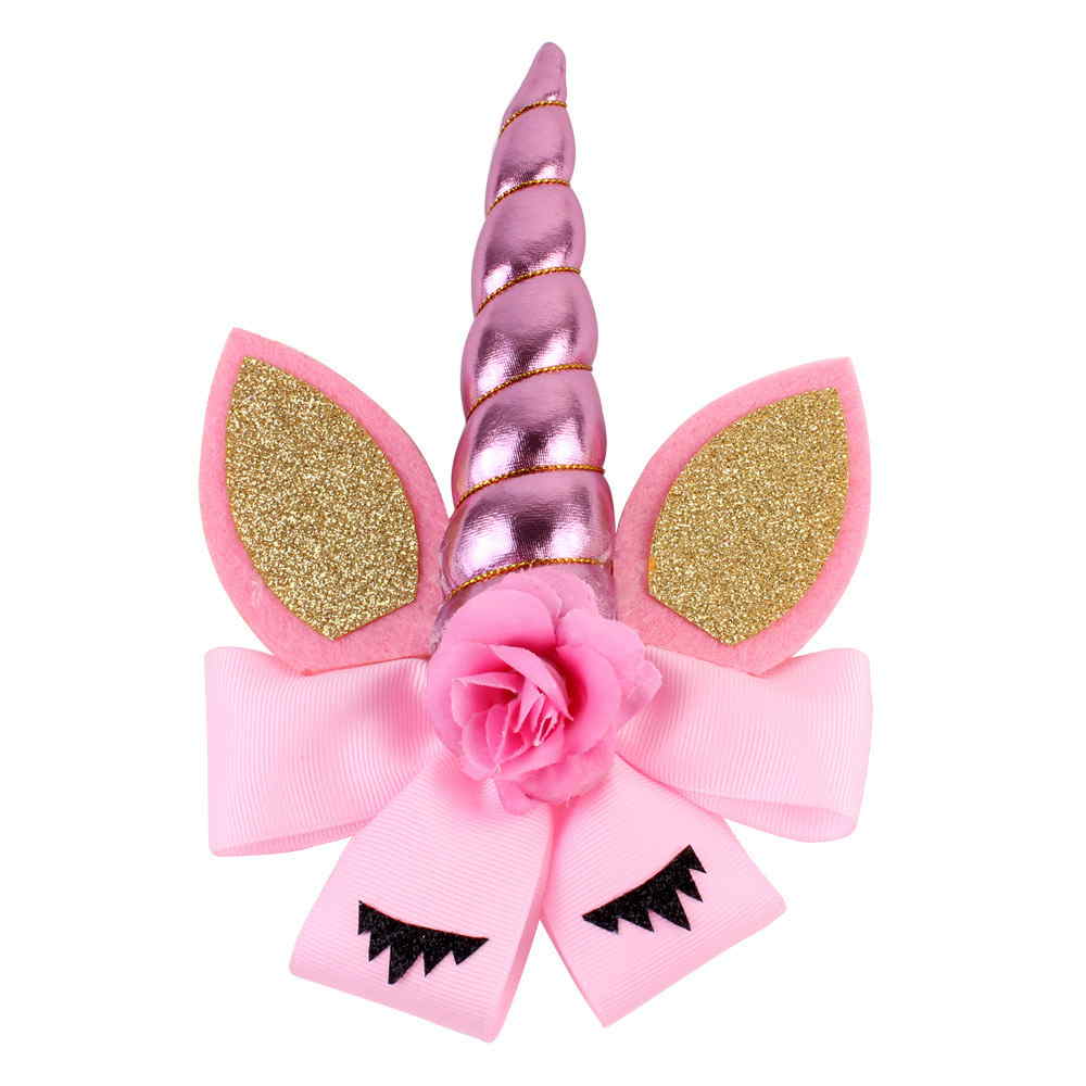 Eyelash Unicorn Hair Bow