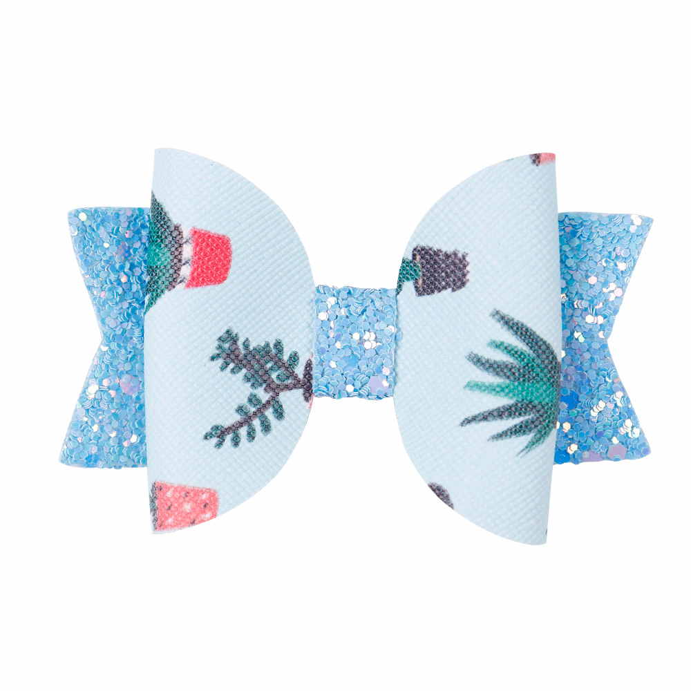 2Pc/set Leather Mermaid Hair Bow