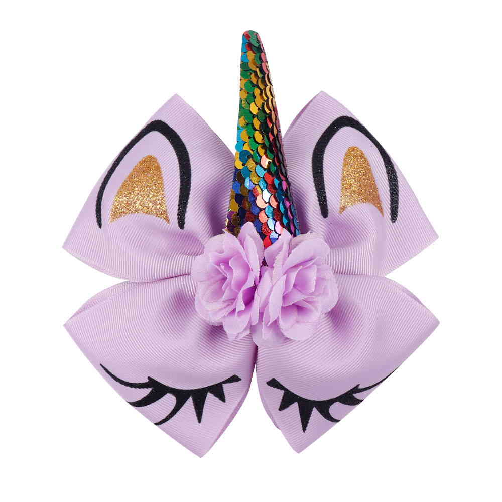 Eyelash Unicorn Hair Bow