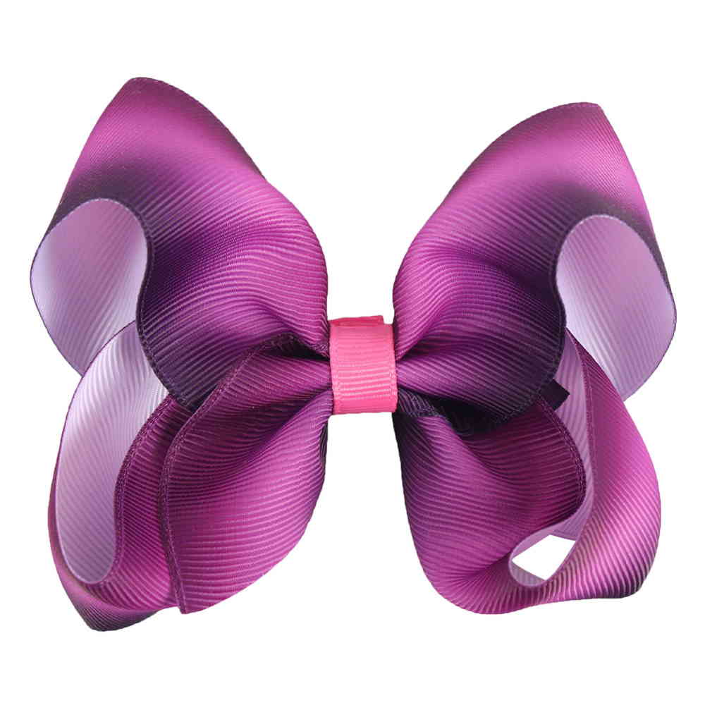 2Pcs/Set Handmade Boutique Rainbow Hair Bows