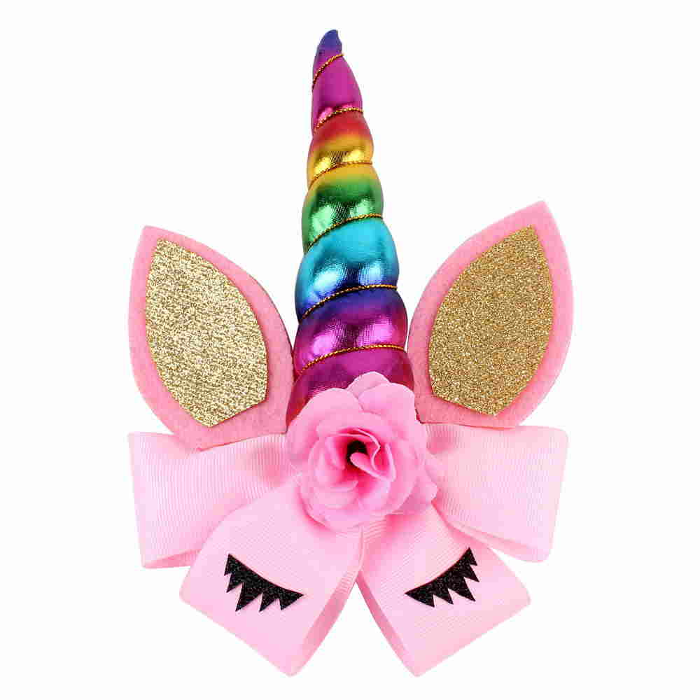 Unicorn Horn Hair Bow