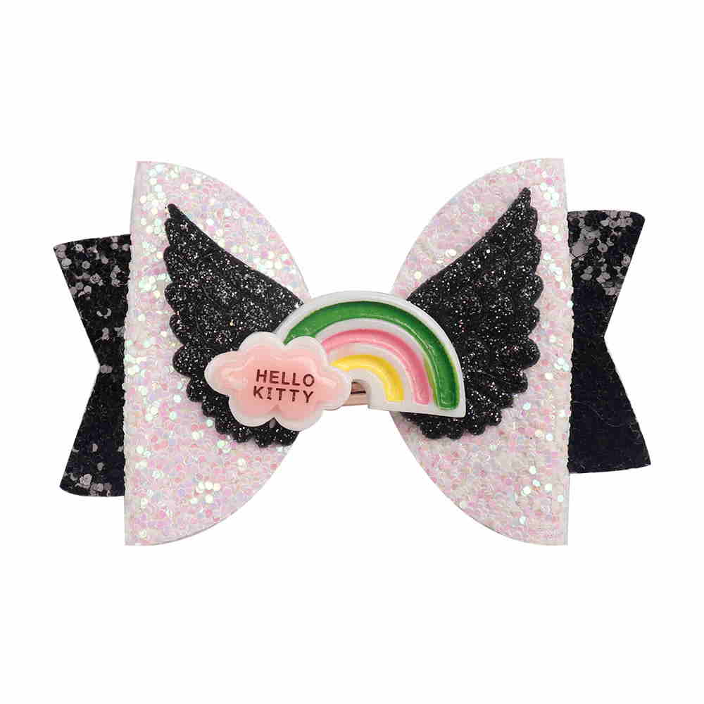 Ice Cream Glitter Hair Bows