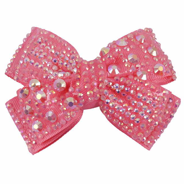 Girls Rhinestone Hair Bows